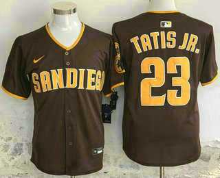 Men%27s San Diego Padres #23 Fernando Tatis Jr Brown Limited Stitched Jersey